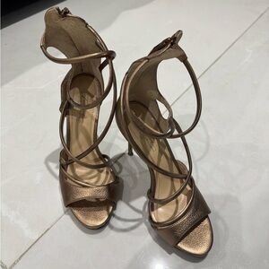 Imagine by VINCE CAMUTO Elegant Copper Strappy Heels